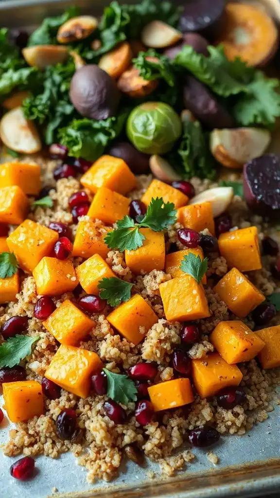 autumn quinoa squash salad