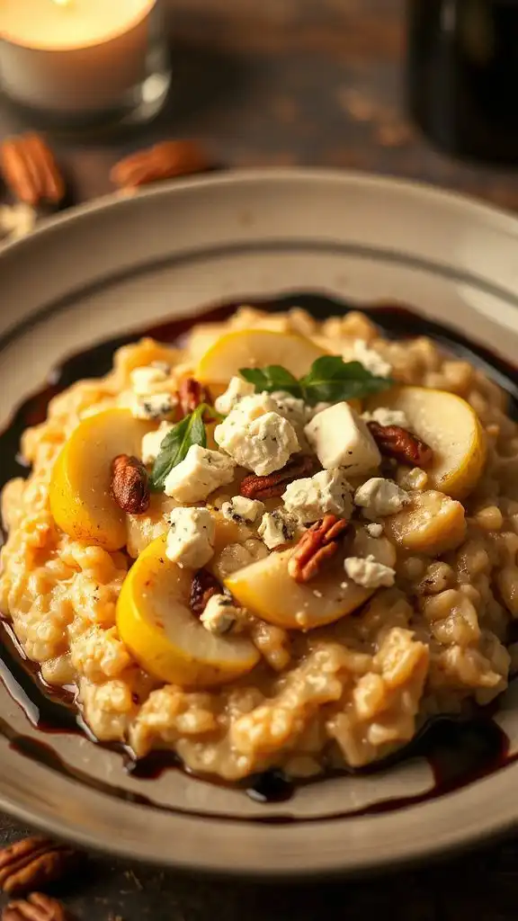 autumn risotto with pears