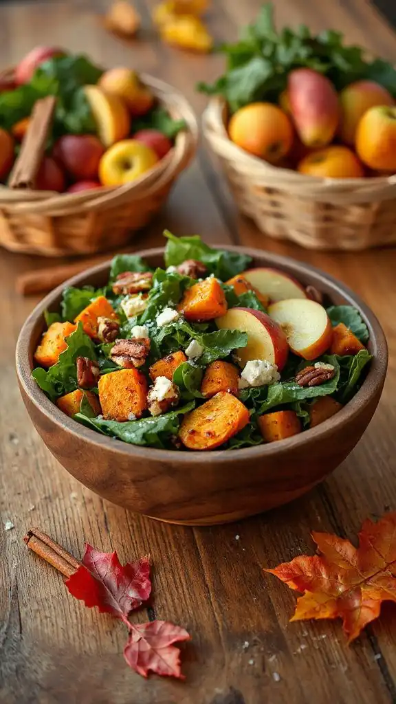 autumn salad with apples autumn salad with apples
