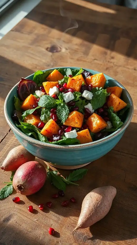 autumn salad with goat cheese autumn salad with goat cheese