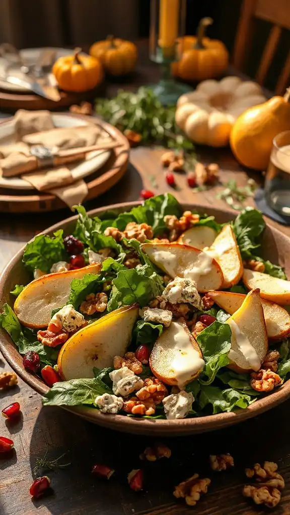 autumn salad with gorgonzola