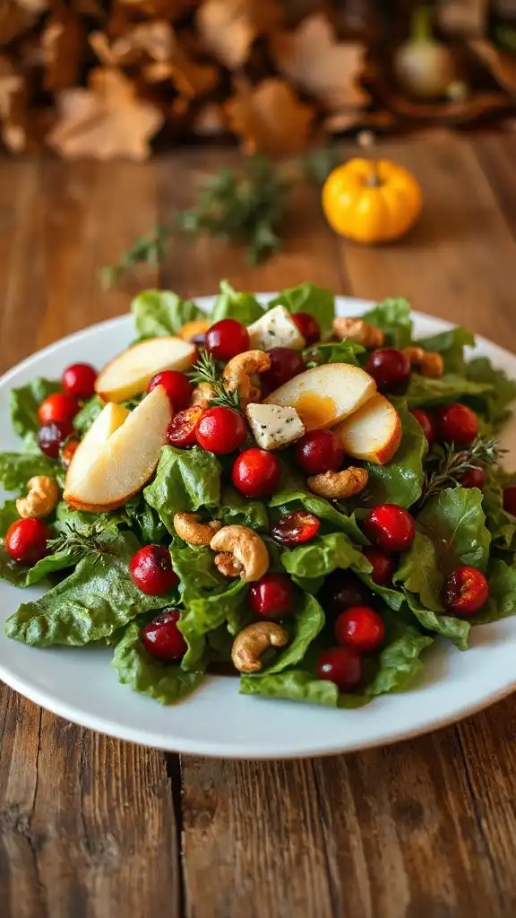 autumn salad with pears