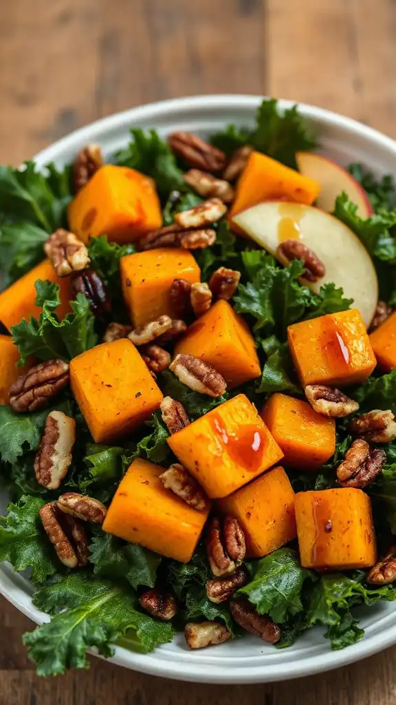 autumn salad with squash