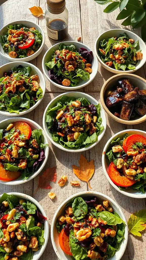 autumn salads with balsamic