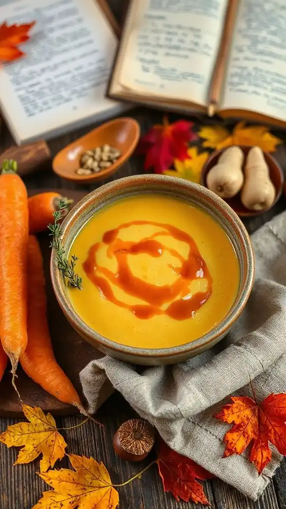 autumn soup with maple