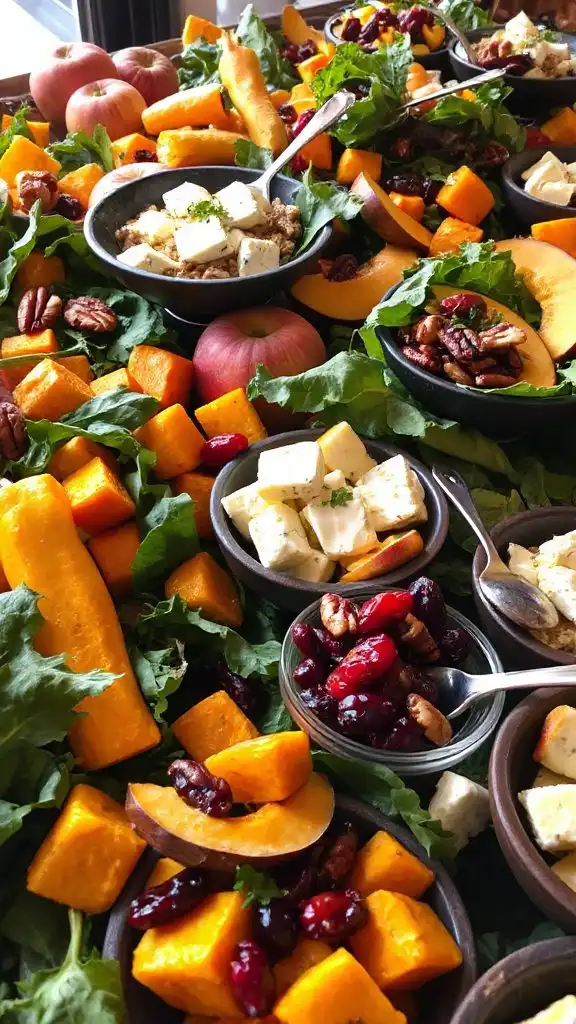 autumn themed salad bar ideas