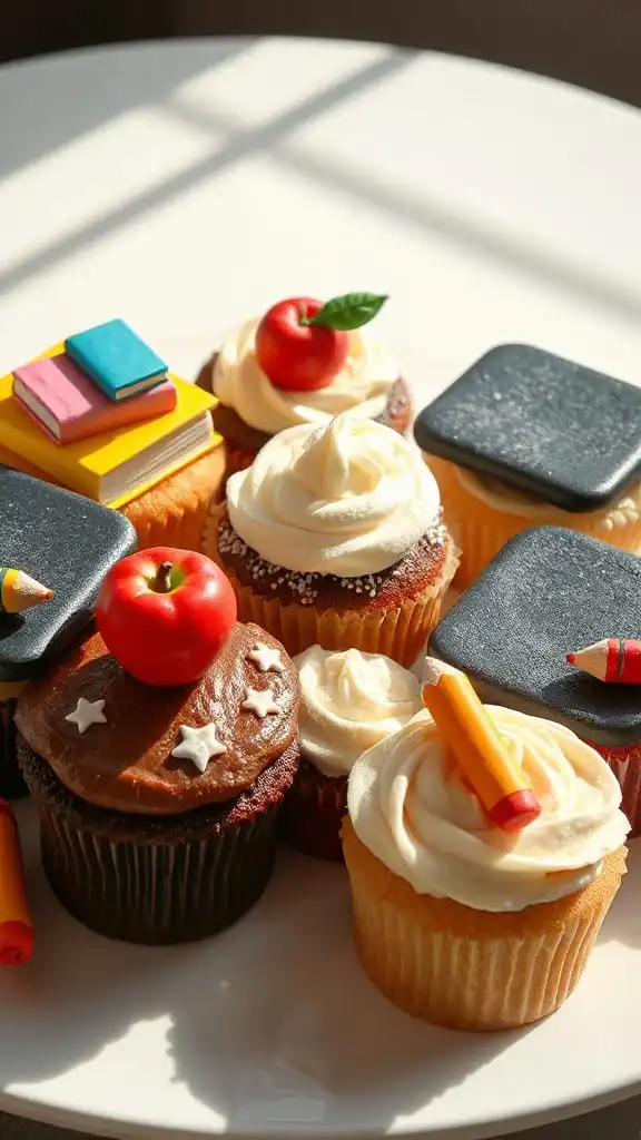 back to school cupcakes