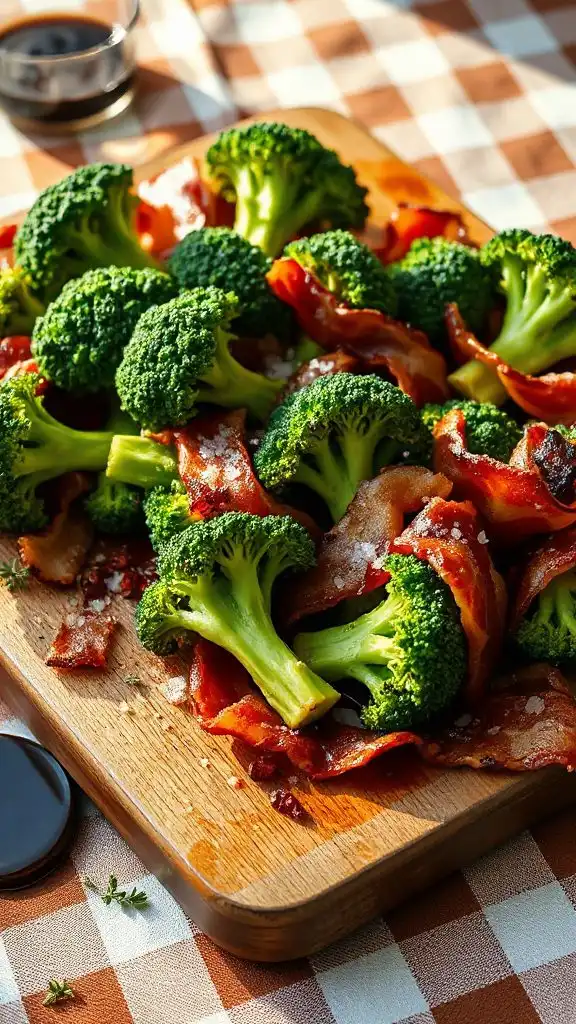 bacon wrapped broccoli side dish