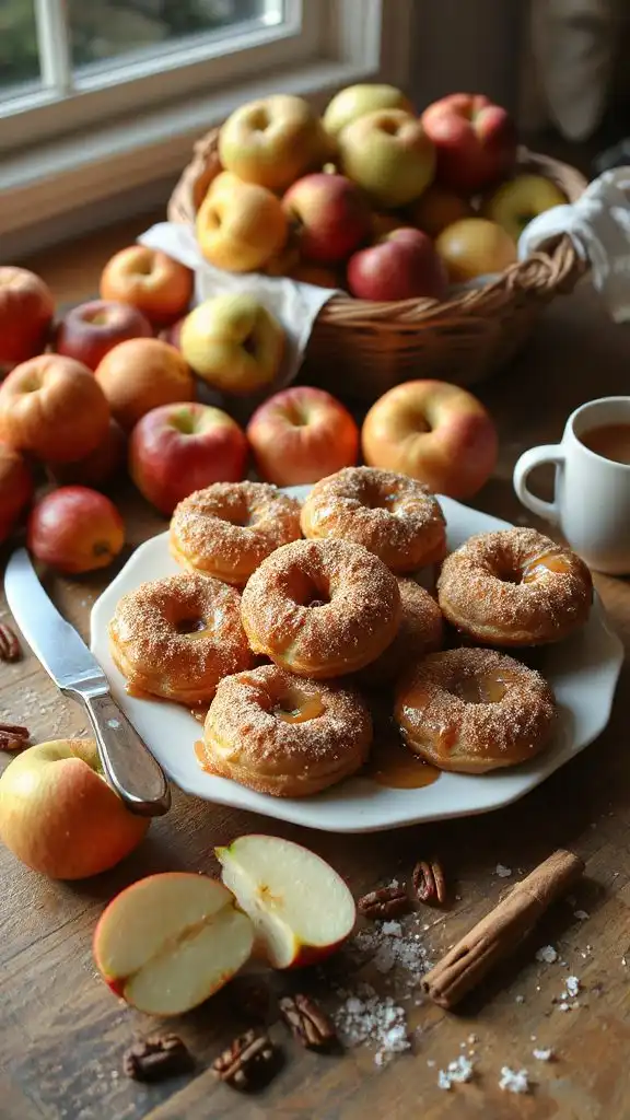 baked apple pie donuts