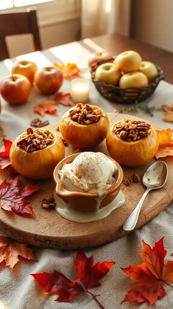 baked apples with cinnamon