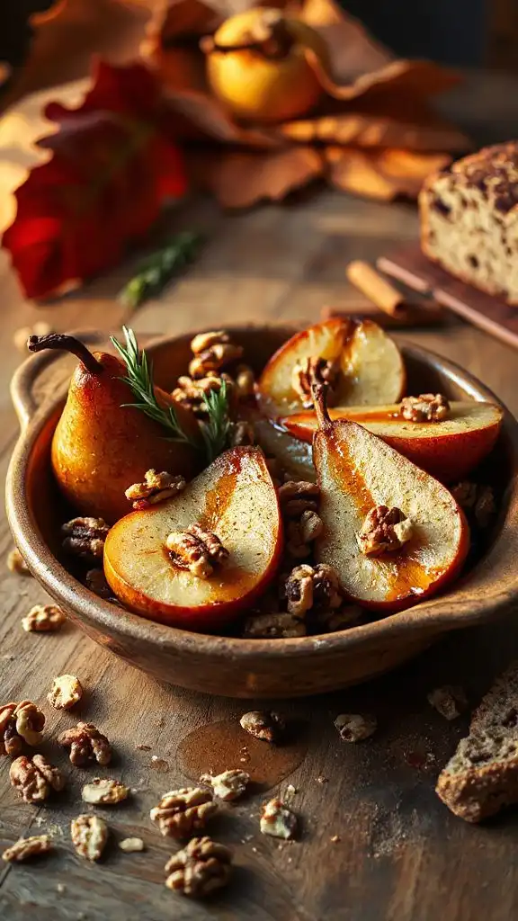 baked pears with walnuts