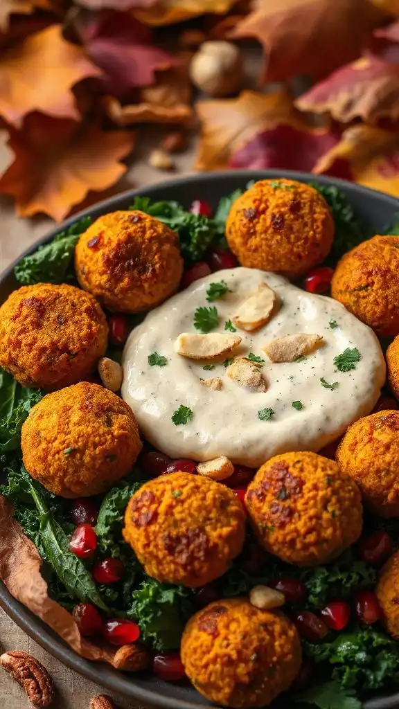 baked sweet potato falafel