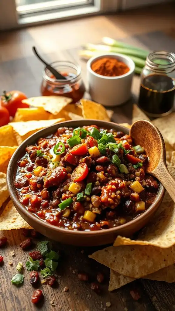 bbq lentil quinoa chili