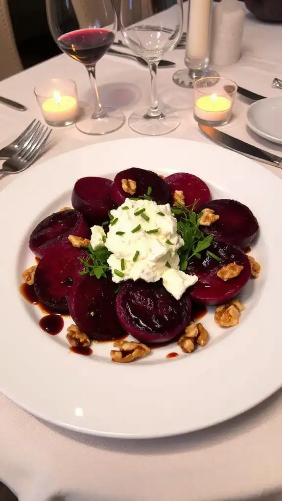 beet and goat cheese salad