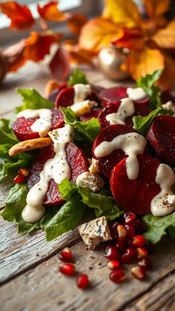 beets blue cheese honey vinaigrette