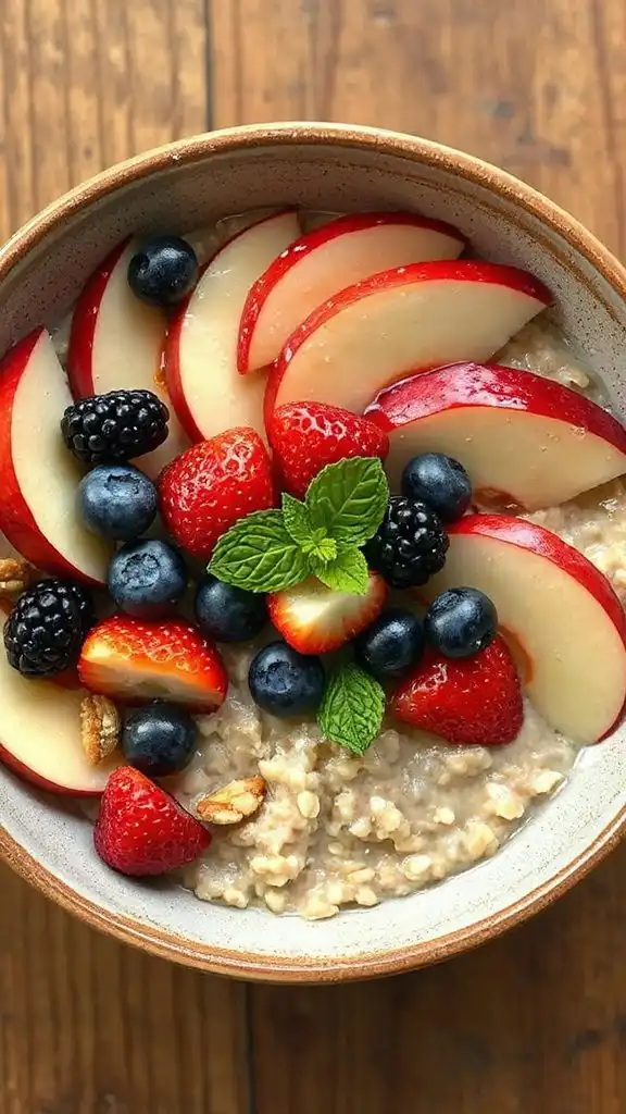 berry apple oatmeal delight