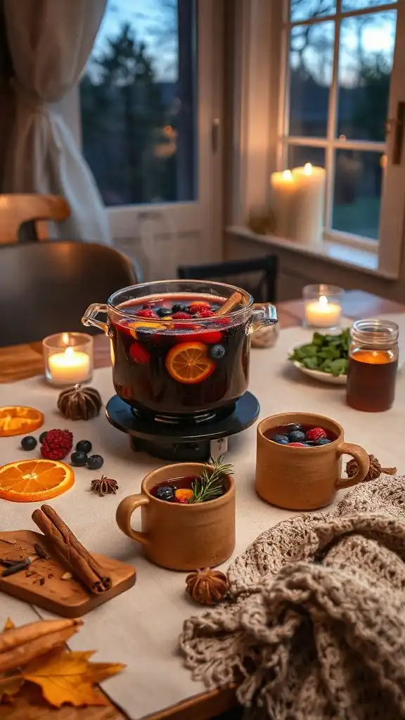 berry infused spiced wine
