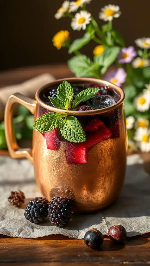 blackberry juniper berry mule