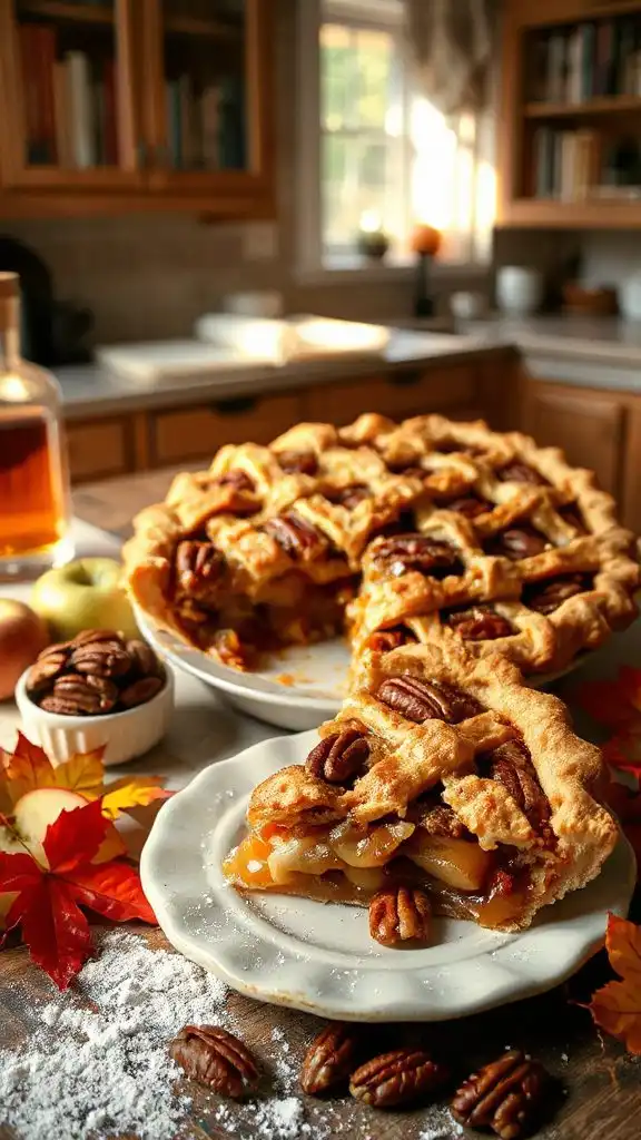 bourbon infused apple pecan pie bourbon infused apple pecan pie