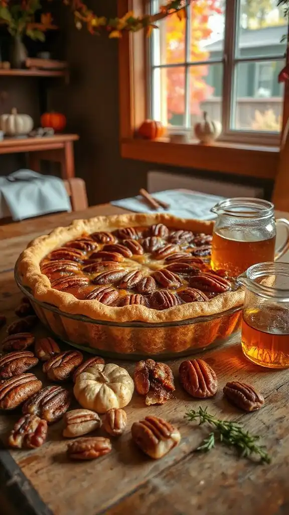 bourbon infused pecan pie