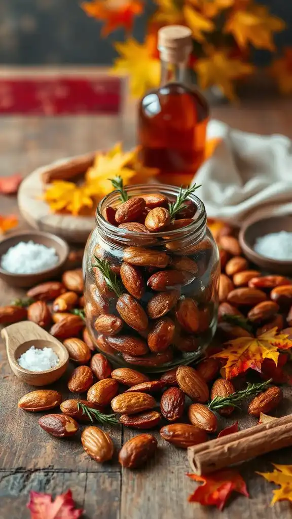 bourbon infused roasted almond snack