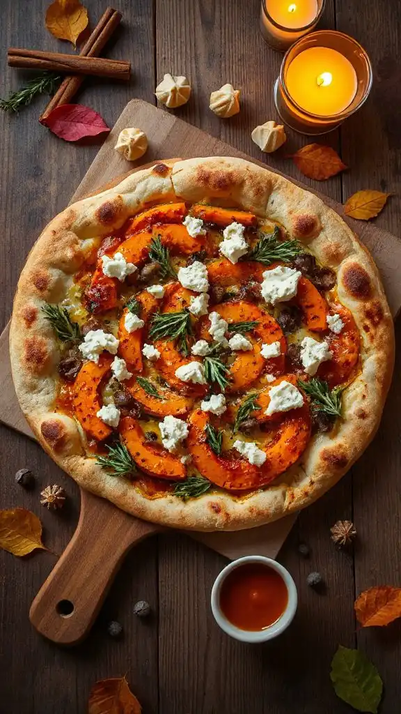 buffalo butternut squash pizza