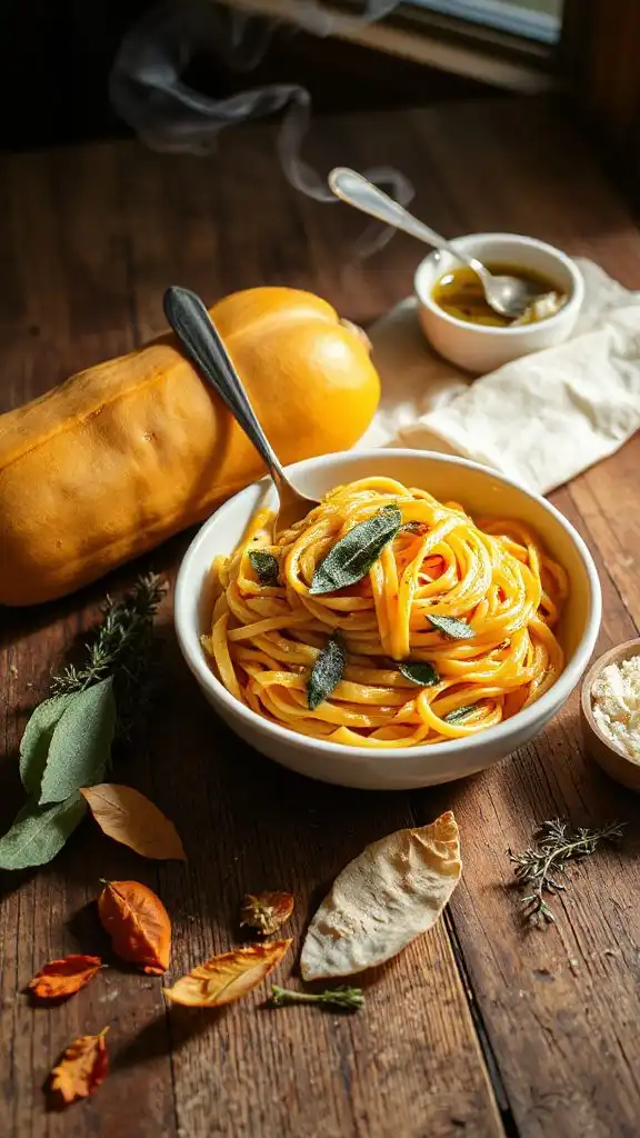 butternut squash pasta dish