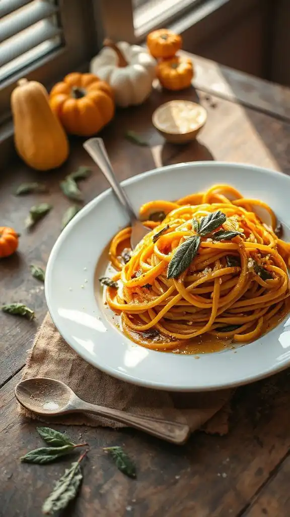 butternut squash pasta dish