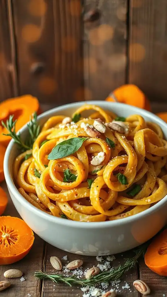 butternut squash pesto pasta