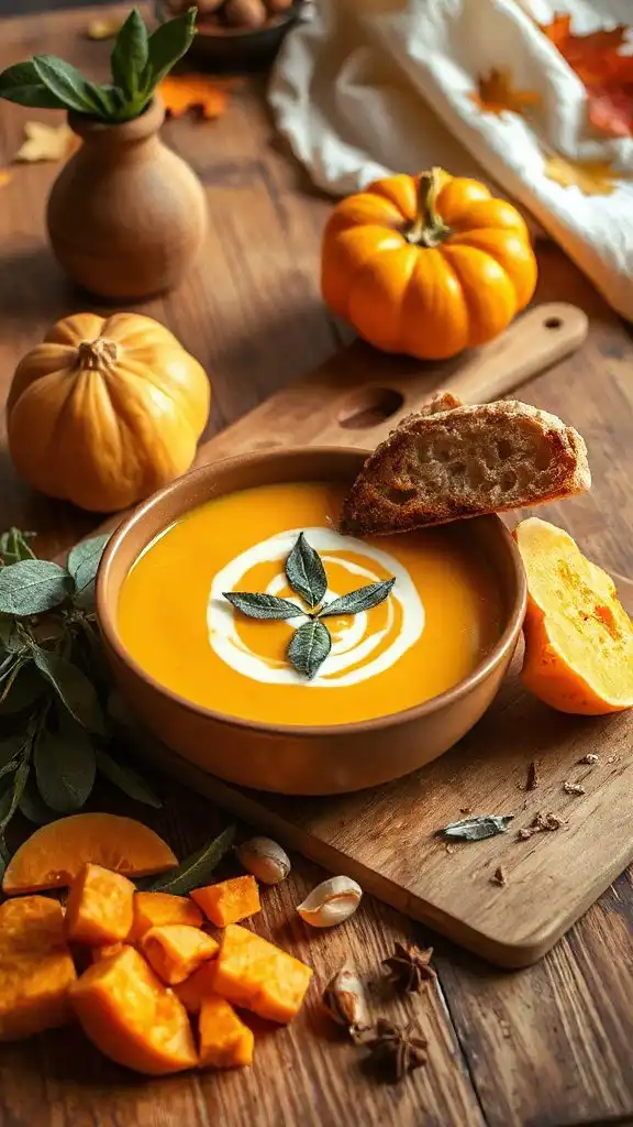 butternut squash sage soup