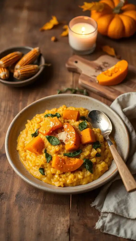 butternut squash spinach risotto