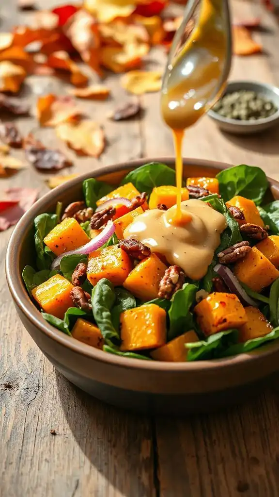butternut squash spinach salad