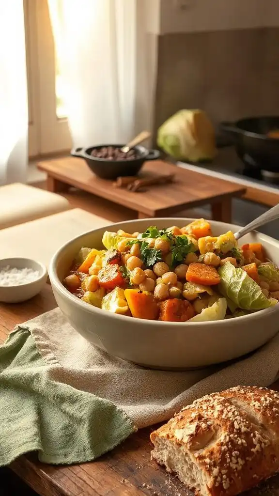 cabbage chickpea stew recipe