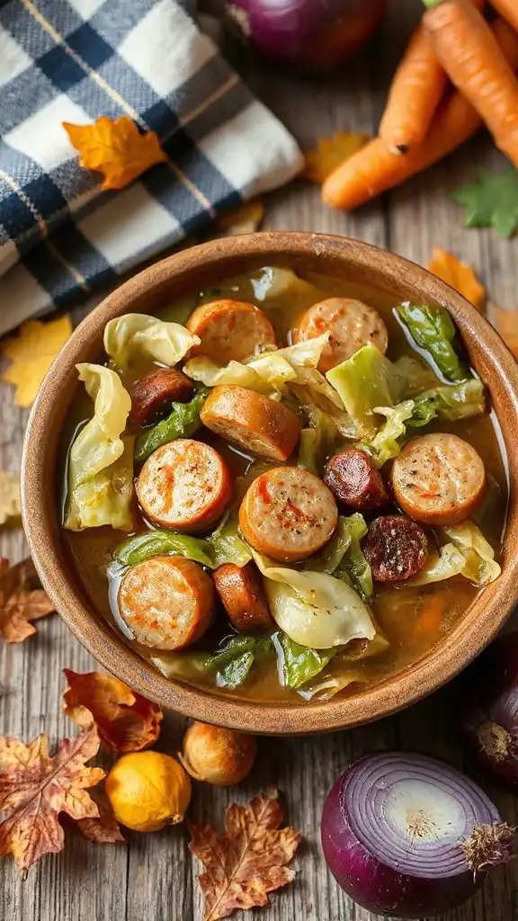 cabbage sausage soup recipes