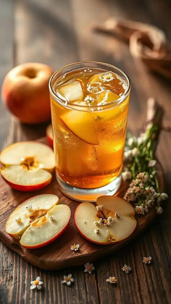 calming apple chamomile cocktail