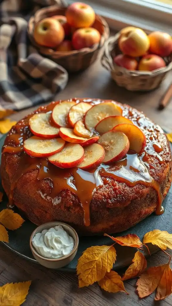 caramel apple butter cake