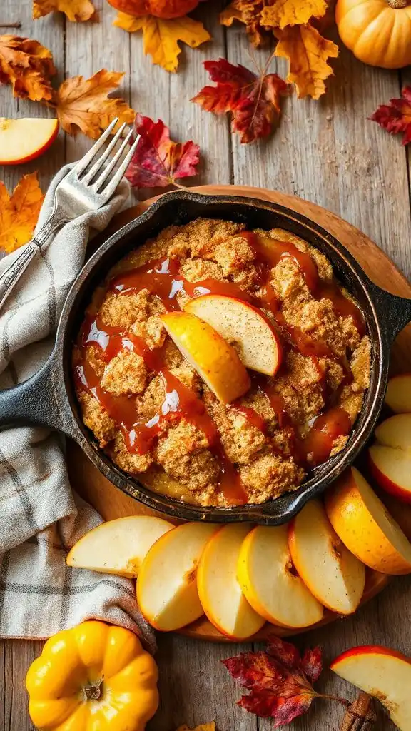 caramel apple crisp delight