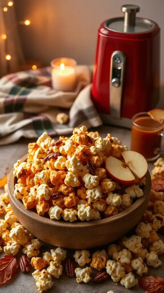 caramel apple popcorn delight