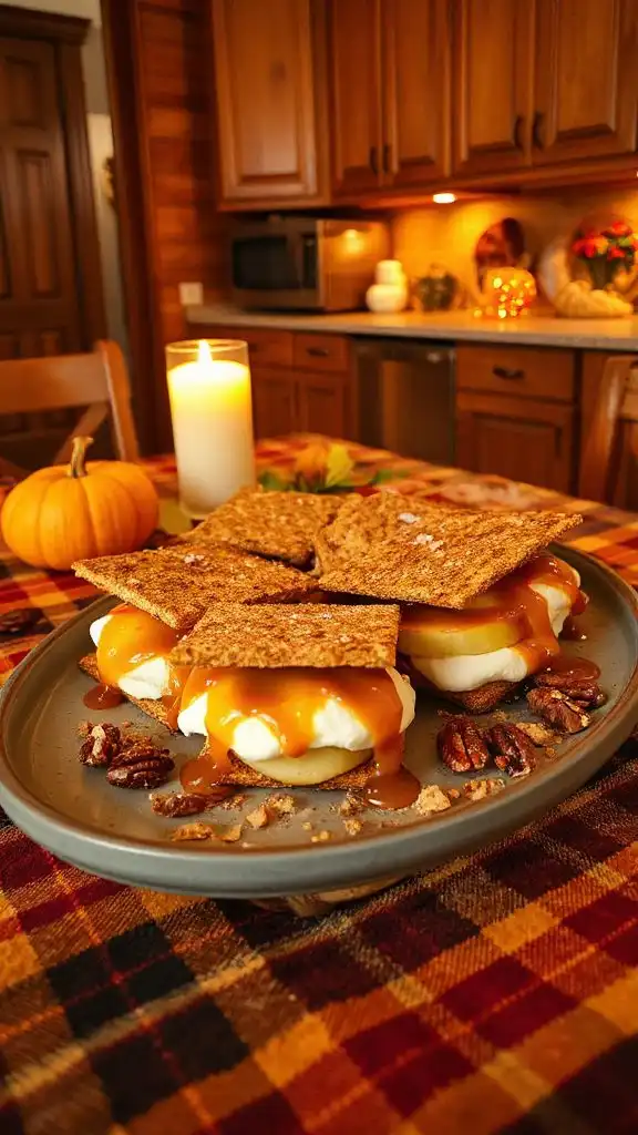 caramel apple s mores delight