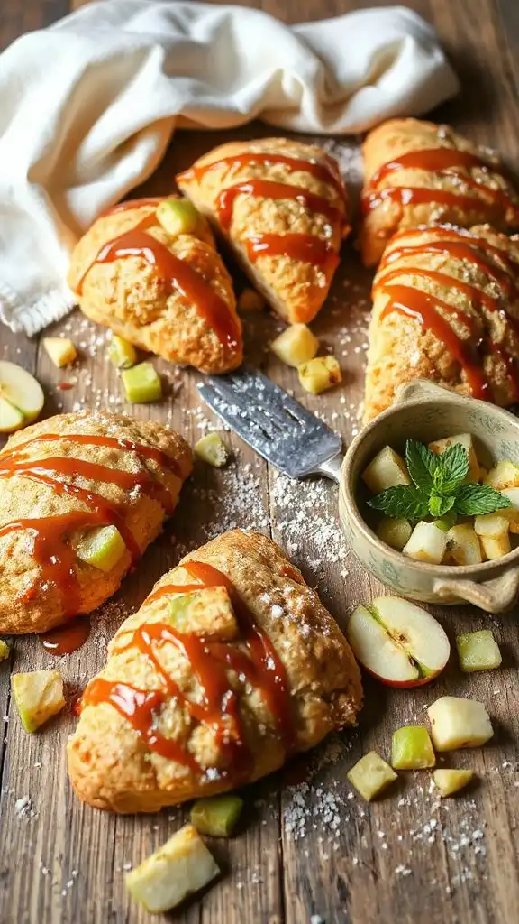 caramel apple scones recipe