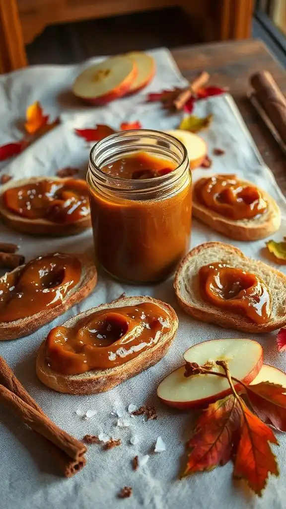 caramel infused apple butter spread