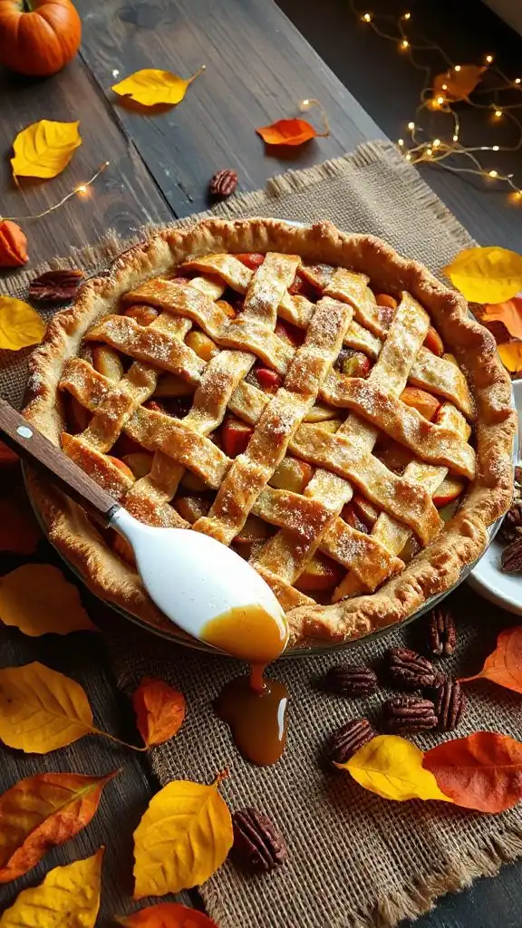 caramel infused apple pie delight