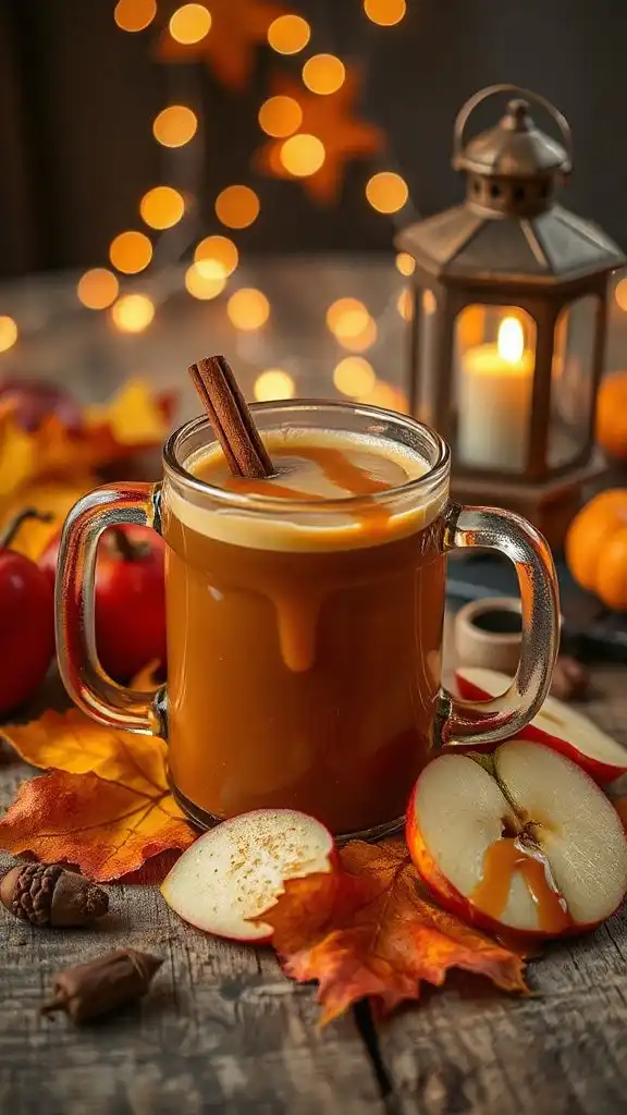 caramel infused spiced apple cider