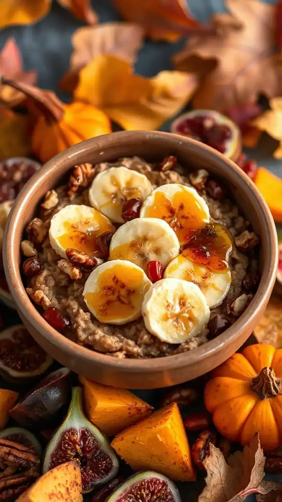 caramelized banana oatmeal bake