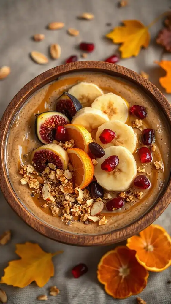 caramelized banana smoothie bowl