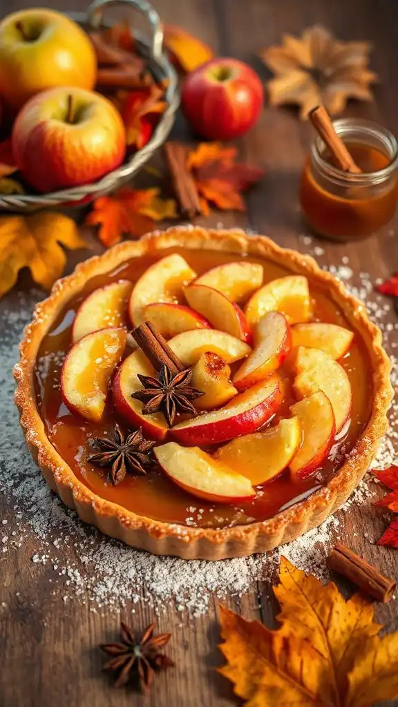 caramelized honeycrisp apple tart