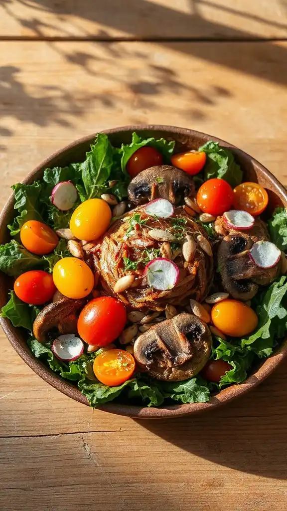 caramelized onion mushroom salad caramelized onion mushroom salad