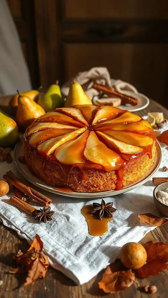 caramelized pear cake recipe