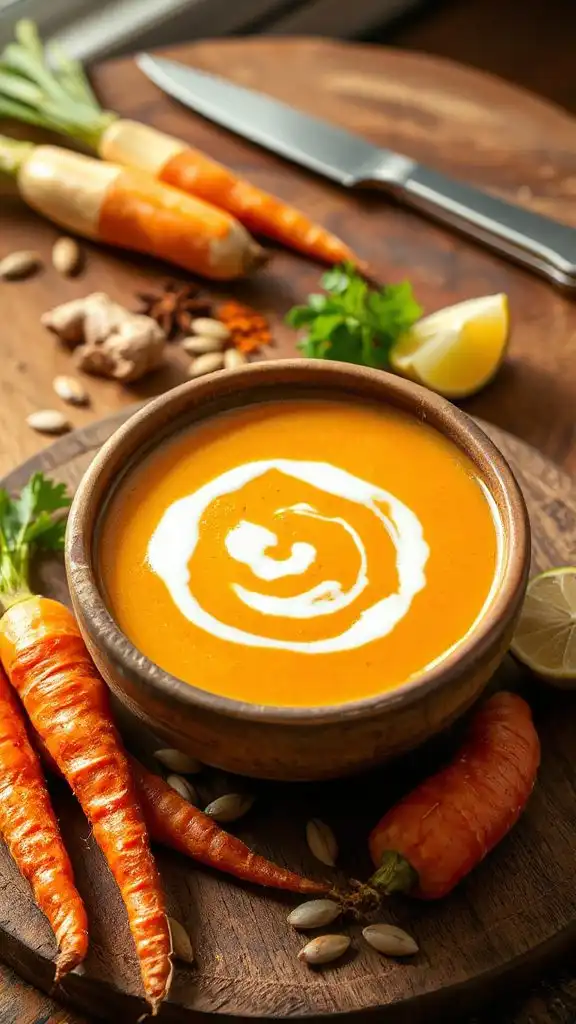 carrot ginger lemongrass soup
