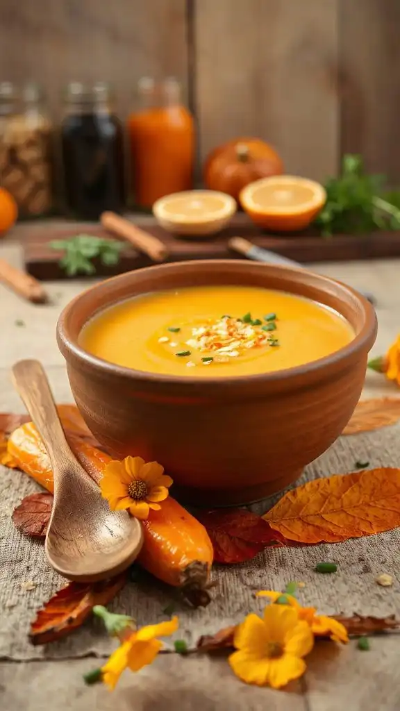 carrot ginger orange soup